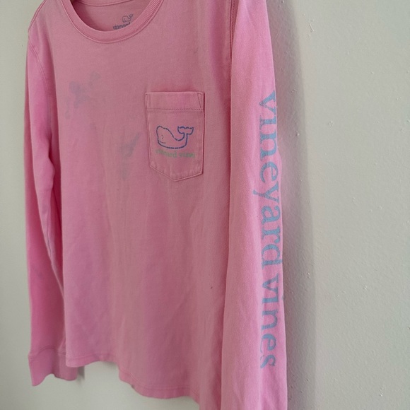 Vineyard Vines Pink Long Sleeve Tee kids size small 7-8 - Picture 4 of 4